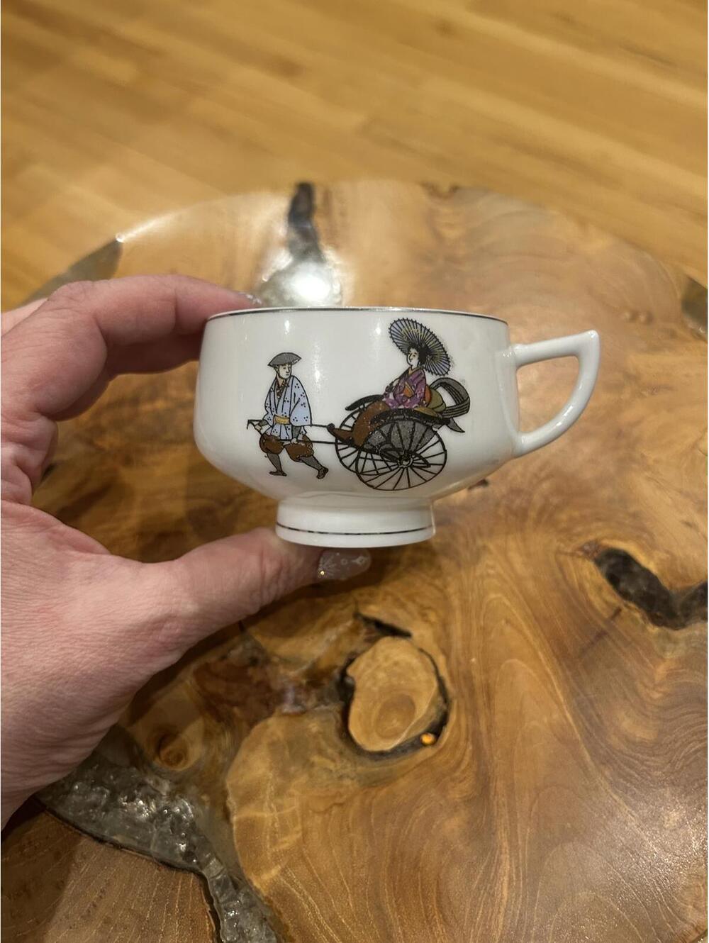 Vintage Japanese Hakusan Fine China Tea Cup